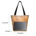 thumbnail image 3 of Bingfone Sparkling Orange And Black Women Shoulder Tote Bags Casual Bag Ladies Shopping Handbag, 3 of 7
