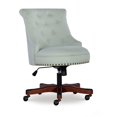 thumbnail image 1 of Linon Chaise de Bureau en Bois Rembourrée Sinclair Vert Menthe, 1 of 8