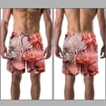 thumbnail image 3 of luoweisi Men's Beach Shorts Quick Dry Swim Trunks with Mesh Lining Coral 2XL, 3 of 5