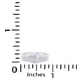 thumbnail image 3 of Round Cut White Cubic Zirconia 10k White Gold Solitaire Enhancer Guard Ring Size - 8.5, 3 of 3