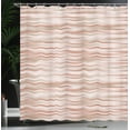thumbnail image 3 of Ambesonne Abstract Shower Curtain, Nostalgic Knit Pattern Art, 69"Wx75"L, Redbrown Rose, 3 of 4