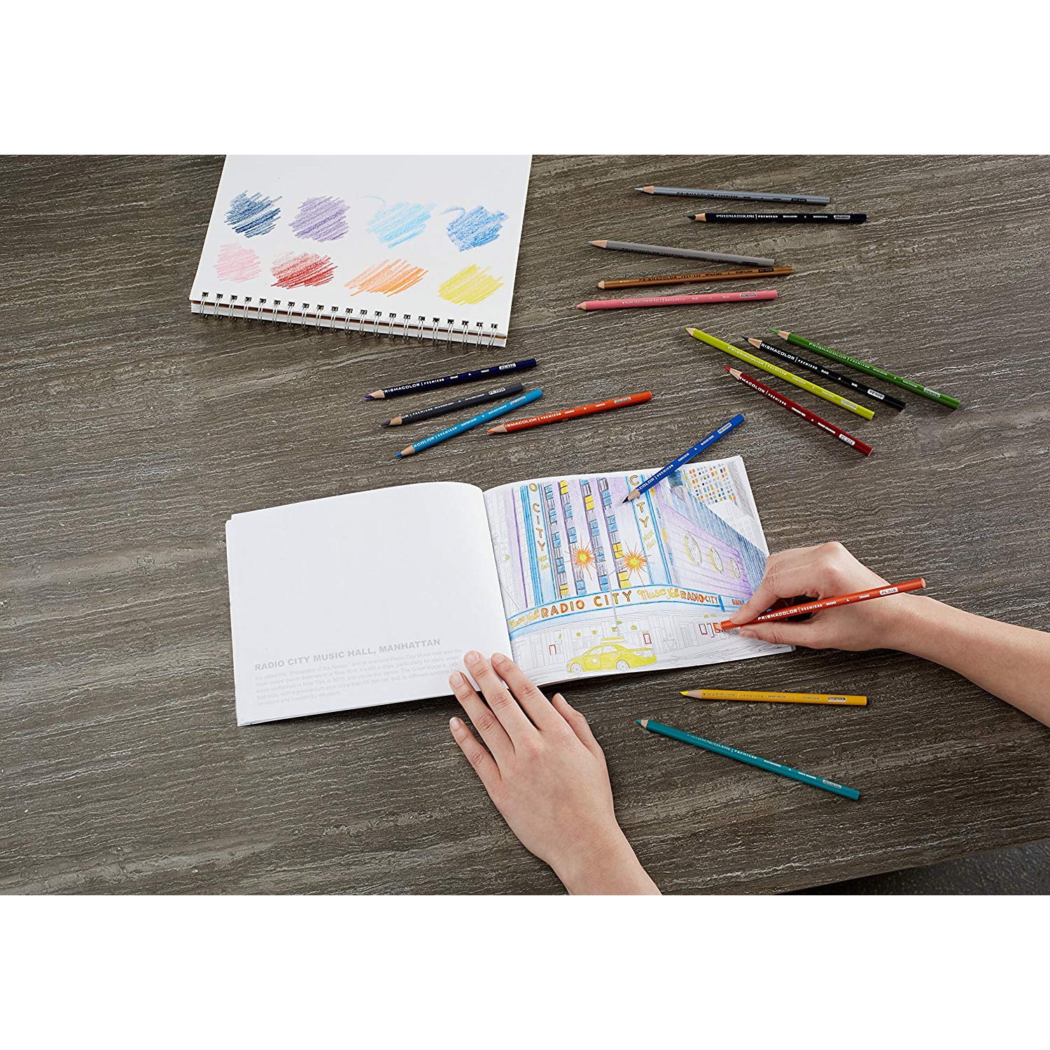 Download Wooden Colored Pencils 21 Pieces New York City Prismacolor Premier Soft Core Pencils Adult Coloring Book Kit Office Products