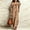 Light Brown, variant on Morttic Women's Solid Color Ruffled Puff Sleeve Midi Dress – Drawstring Front Loose Fit Pocket Casual Bohemian Vacation Yellow,XL