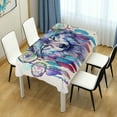 thumbnail image 7 of Coolnut Wolf Rectangle Tablecloth Waterproof Polyester Table Clothative Stain Resistant & Wrinkle Resistant Washable Table Cover for Dining Table/Party/Camping 60x60 Inch Decor Gift, 7 of 7