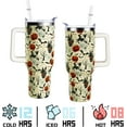 thumbnail image 5 of 40 oz Pumpkin Tumbler with Handle Lid and Straw - Double Stainless Steel Insulated Halloween Cup - Gifts for Women, 5 of 6