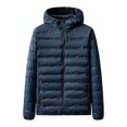 thumbnail image 1 of Custom Logo Zip Solid Color Quilted Hooded Blank White Duck Down Women Casual Down Puffer Jacket, 1 of 5