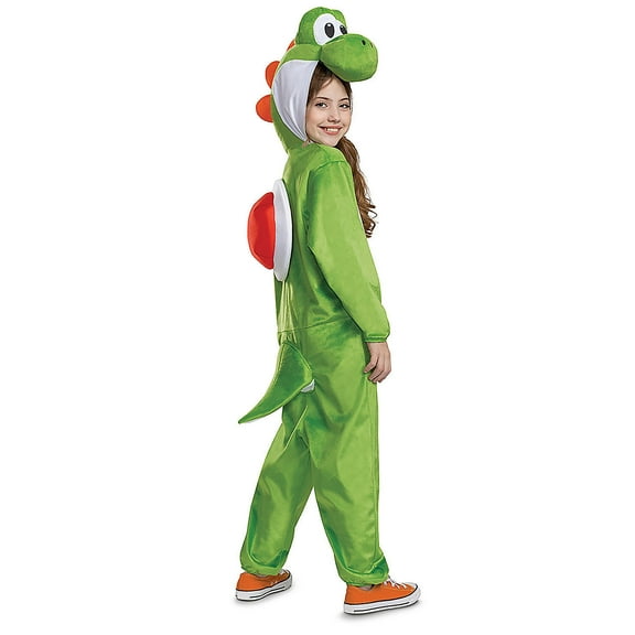 Kids Super Mario Bros. Yoshi Hooded Jumpsuit Costume - Medium 7-8