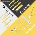 thumbnail image 5 of Ensemble de Manucure pour Hommes 16 en 1 Kit de Manucure Professionnel en Acier Inoxydable, Ensemble de Manucure pour Femmes pour Voyage Ou Maison (Jaune Citron), 5 of 5
