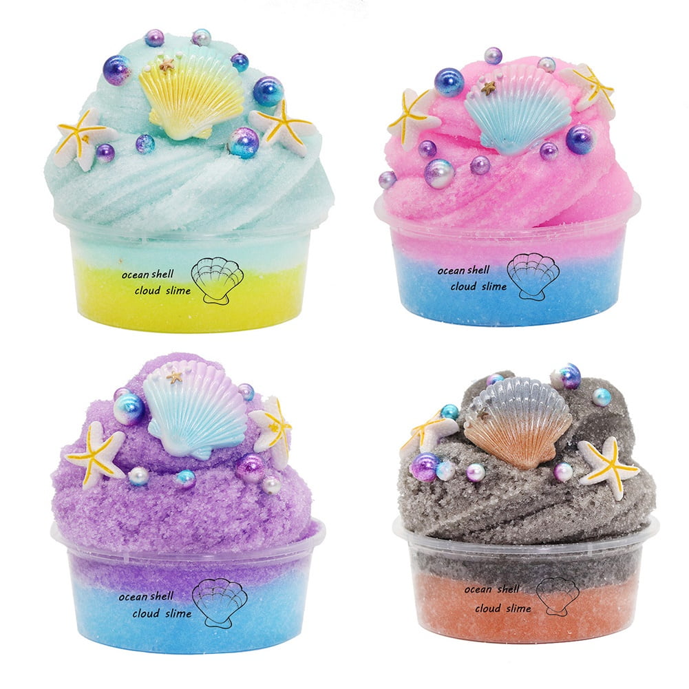 Unicorn Slime Pastel Galaxy Shimmer Putty Non-Toxic Stress-Relief Sensory Toy 