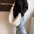 thumbnail image 4 of Bolso Hobo para mujeres y hombres bolso de hombro con forma de media luna bolso cruzado de nailon para viajes de trabajo, 4 of 9