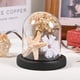 thumbnail image 5 of Cúpula de Vidrio Uxcell, 3.9"x3.1" Caja de Exhibición de Vidrio con Base de Madera para DIY Bolas de Nieve/Pequeñas Plantas/Flores/Velas/Modelos/Souvenirs, Centro de Mesa [Negro], 5 of 7