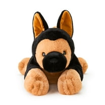 Hugs and Cuddles Calmings 18" Weighted 2.5 lbs. Plush German Shepherd, Soft Sensory Companion, Ages 3 