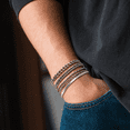 thumbnail image 7 of VEEDOFA 5PC Chain Bracelet for Men - Stainless Steel Figaro Rope Cuban Link Set 7.5/8.3/9 Inches Mens Silver Bracelet- Gifts for Dad, Husband, Boyfriend ﻿, 7 of 7