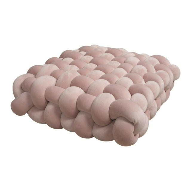 Cojín decorativo con forma de nudo para el suelo, ideal para sofá, regalo de cumpleaños o para dormir. Rosa