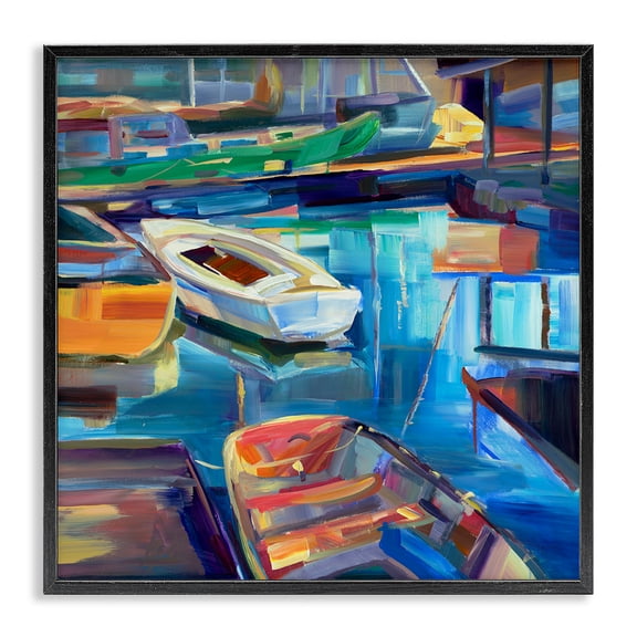 Stupell Industries Coastal Black Framed Giclee Art, 12 x 12, by Borcherding