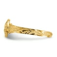 thumbnail image 3 of 14K Yellow Gold Diamond Cut Sand Dollar Toe Ring, 3 of 4