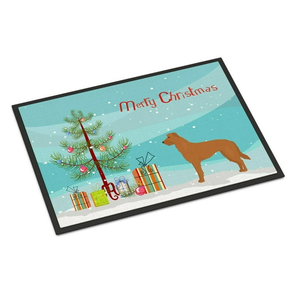 Carolines Treasures CK3851JMAT Lurcher 2 Christmas Tree Door Mat Indoor Rug or Outdoor Welcome Mat 24x36 Doormat 36"L x