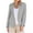 Gray, variant on Dgankt Womens Blazer Women's Soild Color Casual Long Sleeve Lapel Button Slim Work Office Blazer Jacket