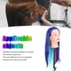 thumbnail image 4 of Cabeza De Maniquí De Pelo, Cabeza De Maniquí De Peluquería Multifunción Silicona De Pelo Sintético De Alta Temperatura Para Profesionales Para El Hogar, 4 of 8