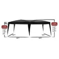 thumbnail image 6 of BaytoCare Ez Pop Up Canopy Tent Outdoor Folding Patio Gazebo Shade 10'x20' Black, 6 of 7