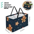 thumbnail image 2 of Gingerbread Man Versatile Oxford Cloth Reusable Storage Box - Foldable, Large Capacity Beach Bag, Shopping Bag, and Decorative Box, 2 of 7
