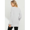 thumbnail image 3 of Bell Sleeve Round Neck Maternity Knit Top, 3 of 3