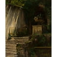 thumbnail image 2 of Marian Trzebiński 15x18 Gold Ornate Wood Frame and Double Matted Museum Art Print Titled - Fragment of the Park in Tivoli (1881), 2 of 4