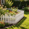 thumbnail image 1 of Plastic Garden Edging Fence, Easy Assembly Weather Resistant Mini Border Fence, Stable Reusable Yard Divider, Multi Purpose Landscape Barrier for Flower Bed Lawn Path Patio Outdoor Decor, 1 of 6