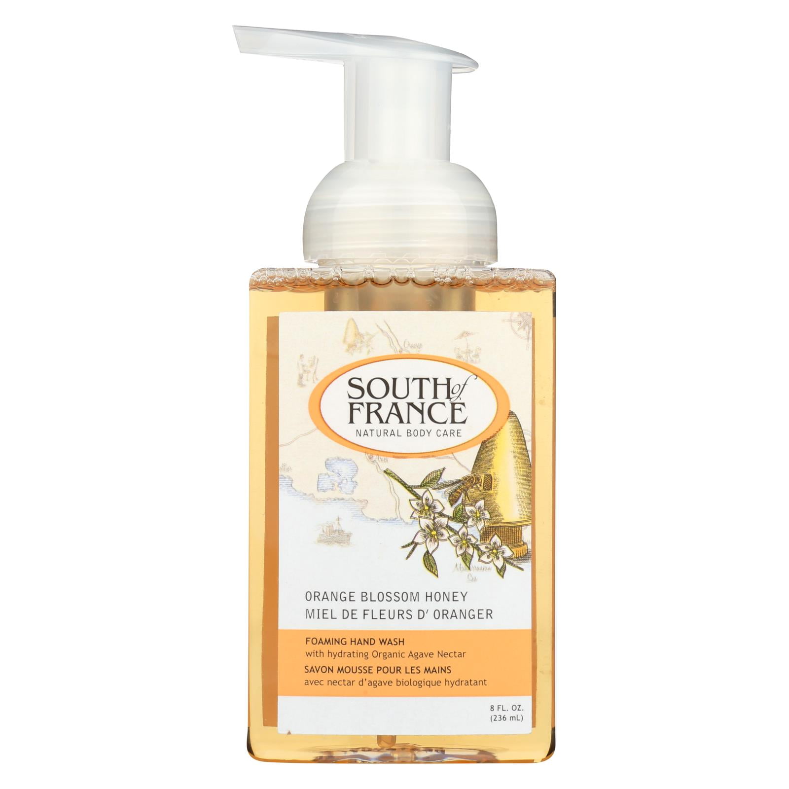 South Of France Hand Soap Foaming Orange Blossom Honey 8 oz
