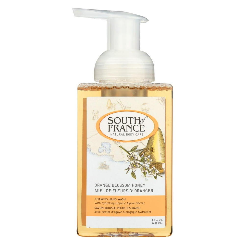 South Of France Hand Soap Foaming Orange Blossom Honey 8 oz 1