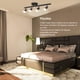 thumbnail image 4 of Accesorios de iluminación de seguimiento de techo luces de seguimiento LED de ángulo ajustable plegable 85-265V para tienda para dormitorio Anggrek Otros, 4 of 8