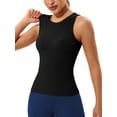 thumbnail image 4 of Charmo Ribbed Seamless Tank Top for Womens High Neck Tops Built in Bra, 4 of 6