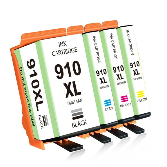 910XL Ink Cartridges Combo Pack Replacement for Ink 910 XL with OfficeJet Pro 8020 8025 8028 8035 8030 8010 8015 8018 8022 Printer - 4 Pack