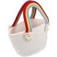 thumbnail image 3 of Shisuyan Summer Bag Rainbow Handle Bag Cotton Thread 1Pack 11In X 5.3In X 11In, 3 of 8