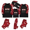 thumbnail image 5 of Odeerbi Matching Family Christmas Pajamas Sets Plaid Sleepwear Parent-Child Xmas Patchwork Plaid Printed Homewear Suits Round Neck 2024 Long Sleeve Two-piece Jammies Sets Loungewear for Kids, 5 of 5