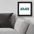 thumbnail image 2 of Gallery Pops NHL San Jose Sharks - Wordmark Wall Art, Black Framed Version, 12" x 12", 2 of 5