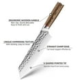 thumbnail image 3 of 10-PCS Kitchen Knives Set, German Stainless Steel for Chef Knife Set with Wooden Handle, Hand Hammered Blade Meat Cleaver Knife for Cutting and Slicing, 3 of 7