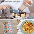 thumbnail image 3 of 9in1 Nonstick Silicone Baking Fluted Cake Pan Cookie Sheet Molds Tray Heat Resistant Bakeware Tools Kit for Muffin Loaf Bread Pizza CupcakeUtensil, 3 of 8