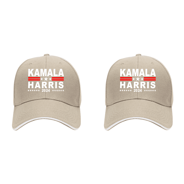 Kamala Harris Béisbol Unisex para Senderismo Pesca (Caqui)