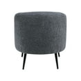 thumbnail image 5 of Luxury Accent Chair Featuring Dark Gray Boucle Fabric And 20 In Seat Depth For Living Room With High Foam Cushions Metal Legs, 5 of 5