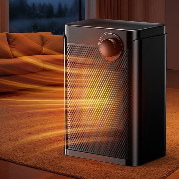 Calefactor Vertical de 1200 W | 3 Niveles de Potencia | Protección Antivuelco | Protección Contra Sobrecalentamiento | Portátil y Silencioso | Calefacción para El Hogar y La Oficina | Asy250901006A