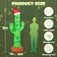 thumbnail image 2 of Gardentime Inflables de Navidad Decoraciones al aire libre 7 pies Gigante Blow Up Cactus Decoración de patio Luces LED incorporadas Fiesta de Navidad tropical hawaiana Fiesta de vacaciones Interior Ex, 2 of 5