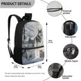 thumbnail image 3 of Jeiento Wolf Family Backpack with Lunch Box Kids Boys 6-8/5-7 Elementary School Bookbags for 1st Grade Preppy 3-in-1 Primary Back Pack and Lunch Bag Pencil Case 17in Preschool Book Bags, 3 of 7