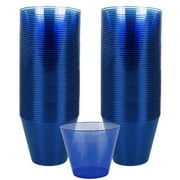 Amscan Bright Royal Blue 350366.105 Plastic Tumblers Big Party Pack 72ct, 72 pieces