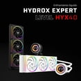 thumbnail image 4 of Enfriamiento Liquido BALAM RUSH HYDROX EXPERT LEVEL HYX40 360mm ARGB 4 Pines 2200 RPM TDP 300w LGA1700 AM5 Display OLED Blanco BR-941815, 4 of 6