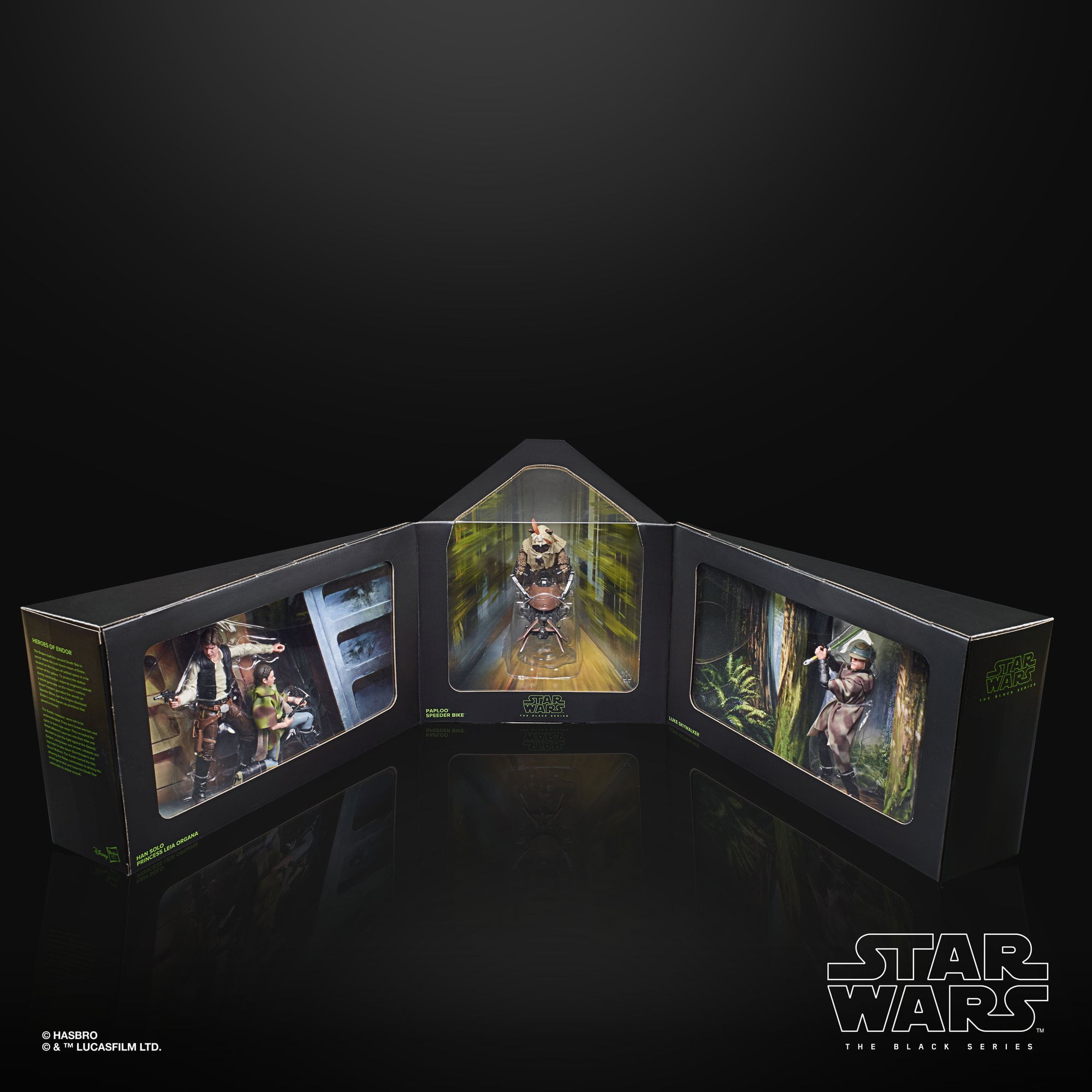E7652 for sale online Hasbro Star Wars The Black Series Heroes of Endor 6" Figure Set
