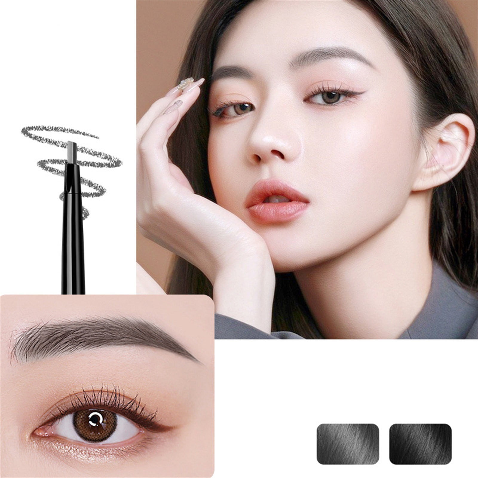 ertutuyi eyebrow pencil dark brown triangular tip eyebrow pencil with