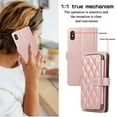 thumbnail image 3 of Mantto for iPhone XS/iPhone X Wallet Case,Crossbody Phone Case PU Leather Zipper with Wrist Strap & Shoulder Strap Flip Cover Credit Card Holder Magnetic Shockproof Protective Case,Rosegold, 3 of 9
