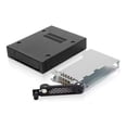 thumbnail image 1 of ICY DOCK Rugged Full Metal 2.5â€ SATA/SAS HDD & SSD Mobile Rack for External 3.5" Drive Bay with Key Lock & Thumb Screw Design | ToughArmor MB491SKL-B, 1 of 11