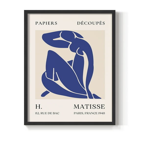 Matisse CLXVII Framed Print in Black Solid Wood 8 x 10 Framed Print